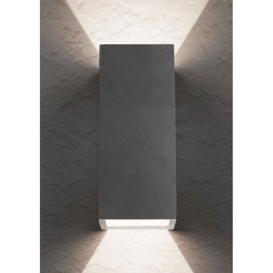 LUXERA 65252 - Venkovní nástěnné svítidlo BLOCK 2xLED/1,5W/230V IP44