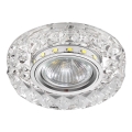 LUXERA 71074 - Podhledové svítidlo CRYSTALS 1xGU10/50W/230V + LED STRIPE