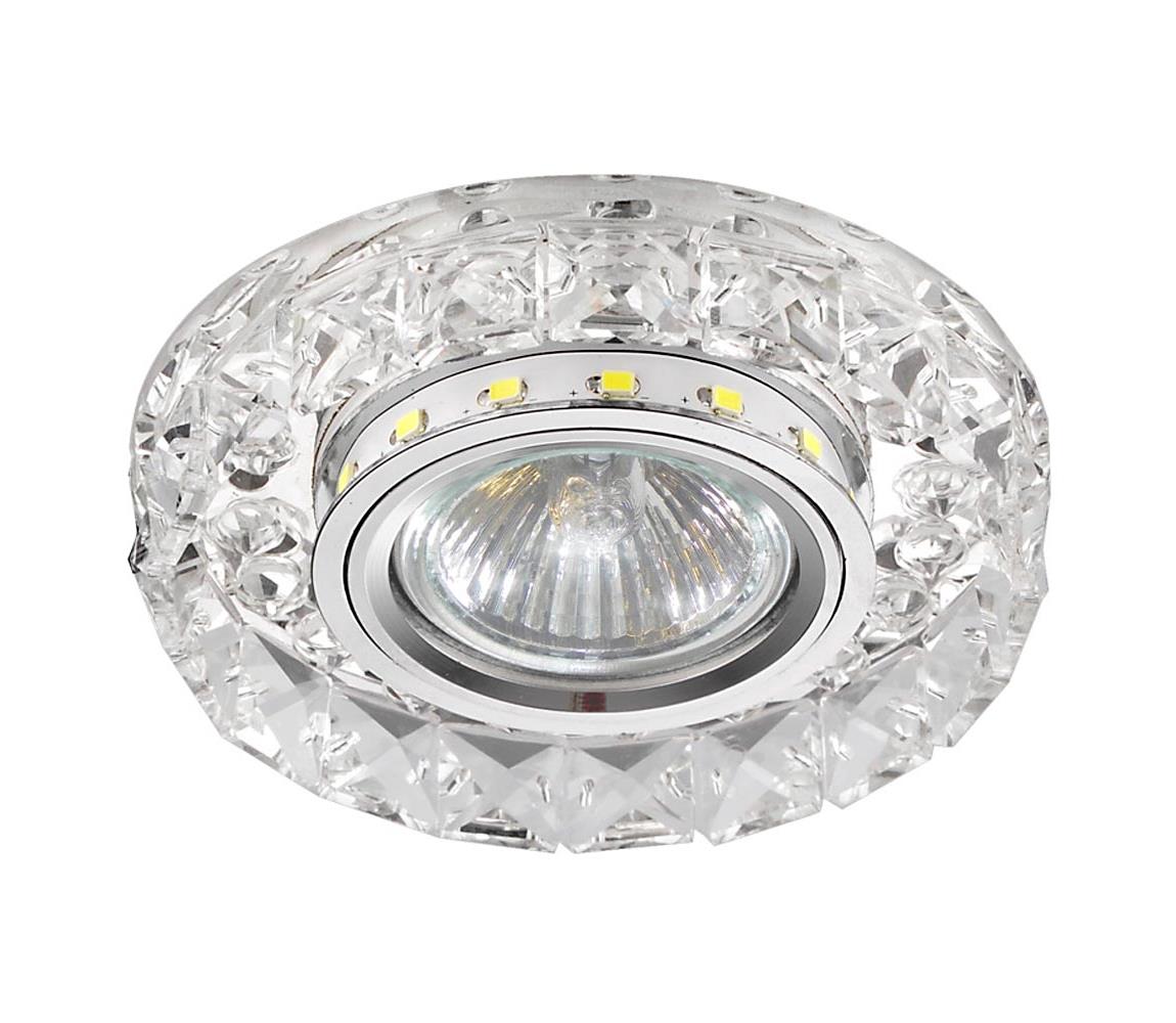 Luxera LUXERA 71074 - Podhledové svítidlo CRYSTALS 1xGU10/50W/230V + LED STRIPE 71074