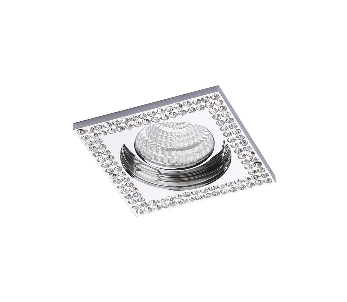 Luxera LUXERA 71077 - Podhledové svítidlo CRYSTALS 1xGU10/50W/230V křišťál 71077