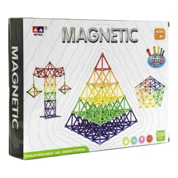 Magnetická stavebnice 200 ks