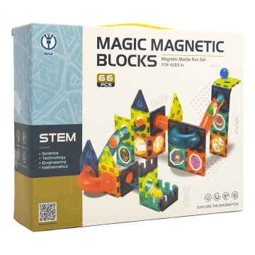 Magnetická stavebnice 66 ks