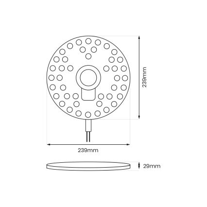 Magnetický LED modul LED/36W/230V 2700-6500K pr. 24 cm - Brilagi