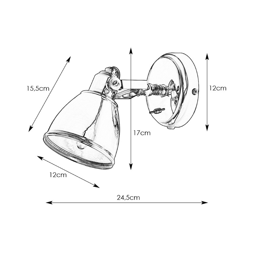 Markslöjd 104048 - Nástěnné svítidlo FJÄLLBACKA 1xE14/40W/230V mosaz