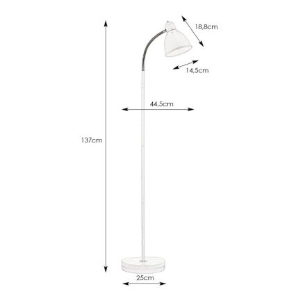 Markslöjd 104842 - Stojací lampa NITTA 1xE27/60W/230V