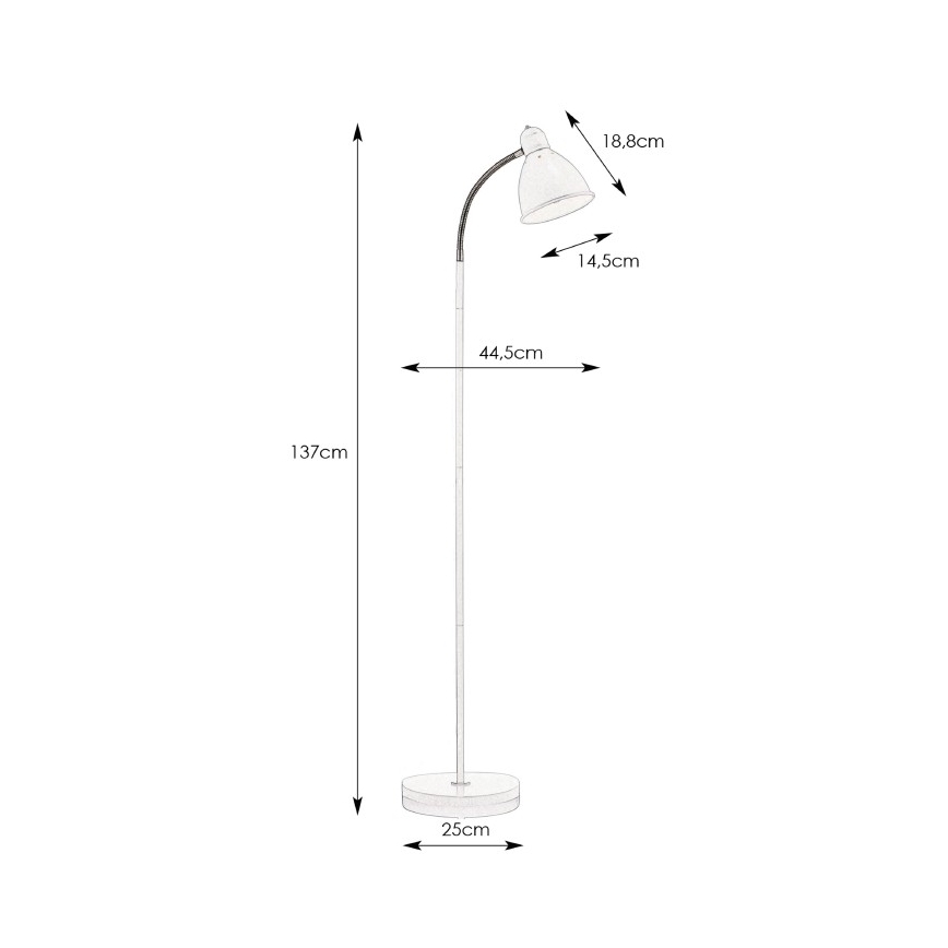 Markslöjd 104842 - Stojací lampa NITTA 1xE27/60W/230V
