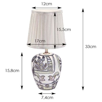 Markslöjd 104999 - Stolní lampa GÖTEBORG 1xE14/40W/230V