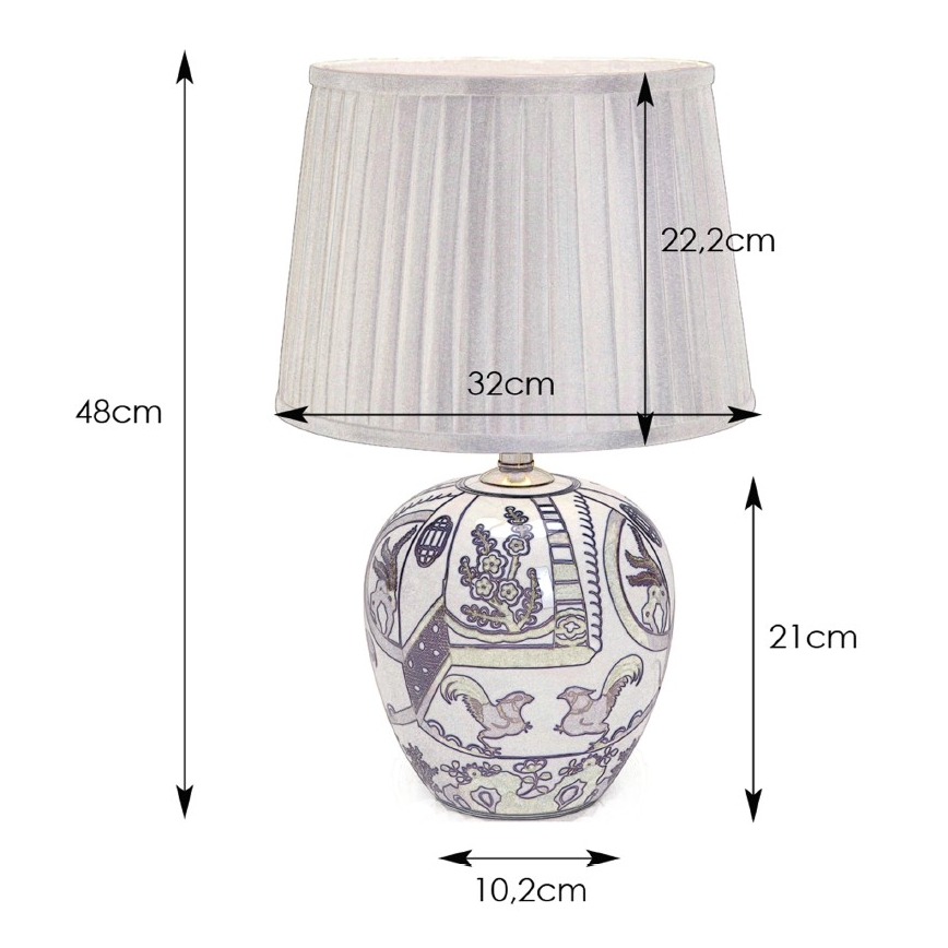 Markslöjd 105000 - Stolní lampa GÖTEBORG 1xE27/60W/230V