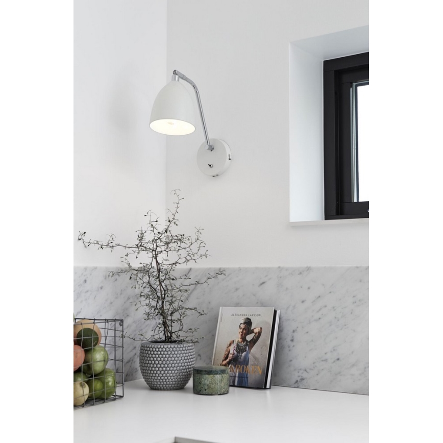 Markslöjd 105026 - Nástěnné svítidlo HAMINA 1xE27/40W/230V bílá