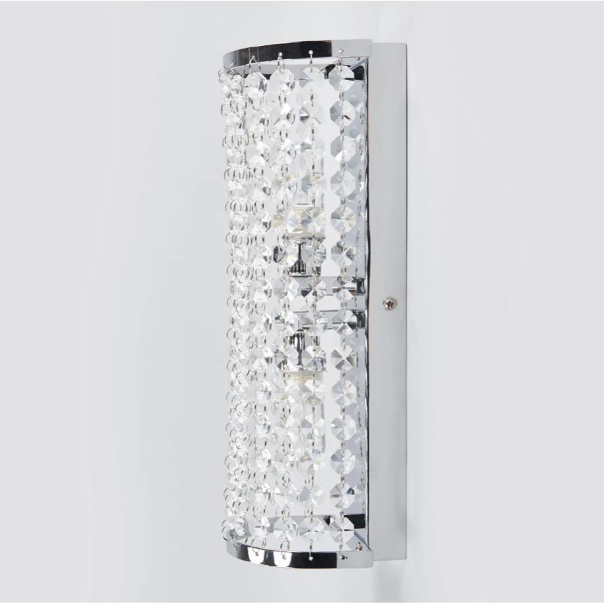 Markslöjd 105309 - Koupelnové nástěnné svítidlo LYSEKIL 2xG9/28W/230V IP44 lesklý chrom