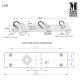 Markslöjd 105475 - LED Koupelnové bodové svítidlo LUX 3xGU10/3W/230V IP44