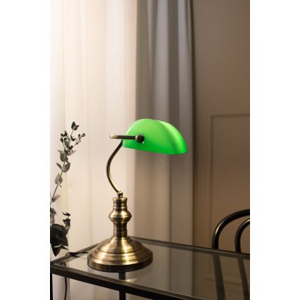 Markslöjd 105931 - Stolní lampa BANKERS 1xE14/40W/230V