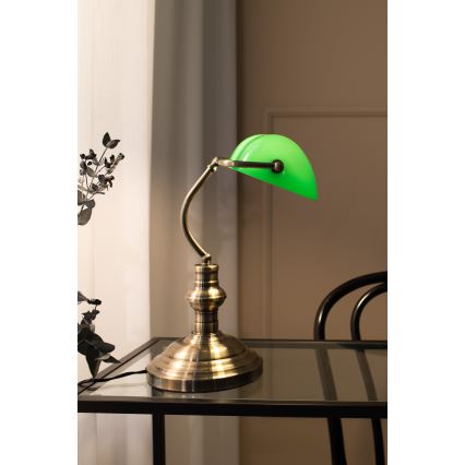 Markslöjd 105931 - Stolní lampa BANKERS 1xE14/40W/230V