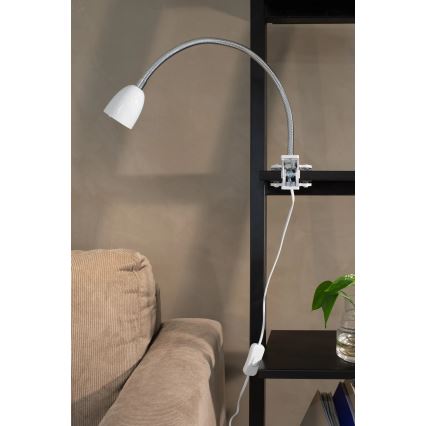 Markslöjd 106091 - LED Stolní lampa s klipem TULIP LED/3W/230V bílá