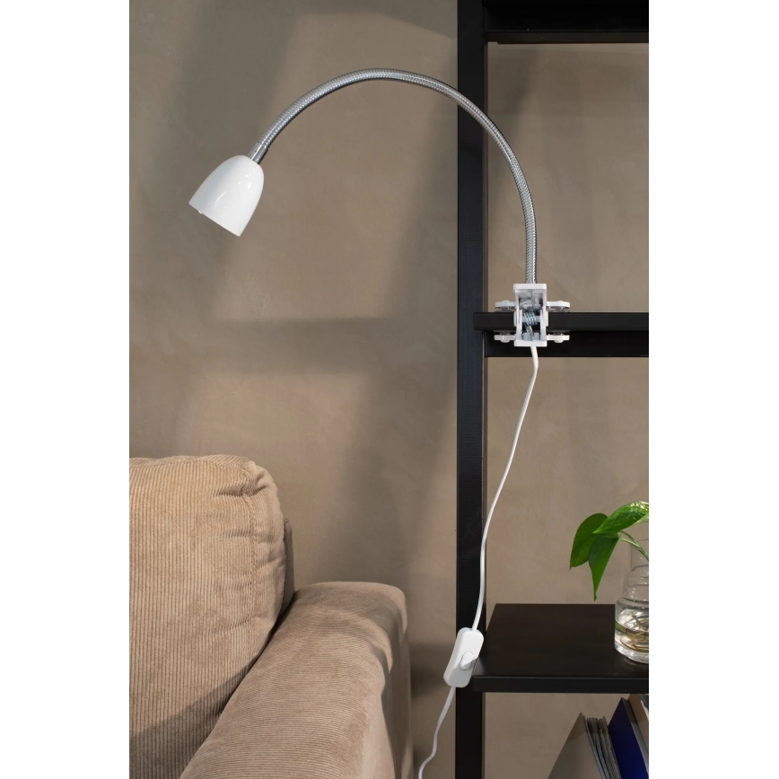 Markslöjd 106091 - LED Stolní lampa s klipem TULIP LED/3W/230V bílá
