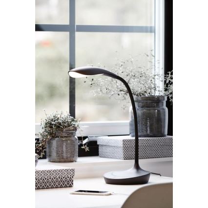 Markslöjd 106094 - LED Stmívatelná stolní lampa s USB SWAN LED/4,6W/230V