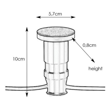 Markslöjd 106935 - LED Venkovní zápustné svítidlo GARDEN24 LED/3W/24V IP44 černá