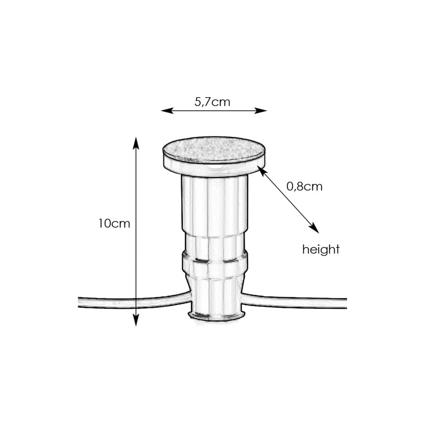 Markslöjd 106935 - LED Venkovní zápustné svítidlo GARDEN24 LED/3W/24V IP44 černá