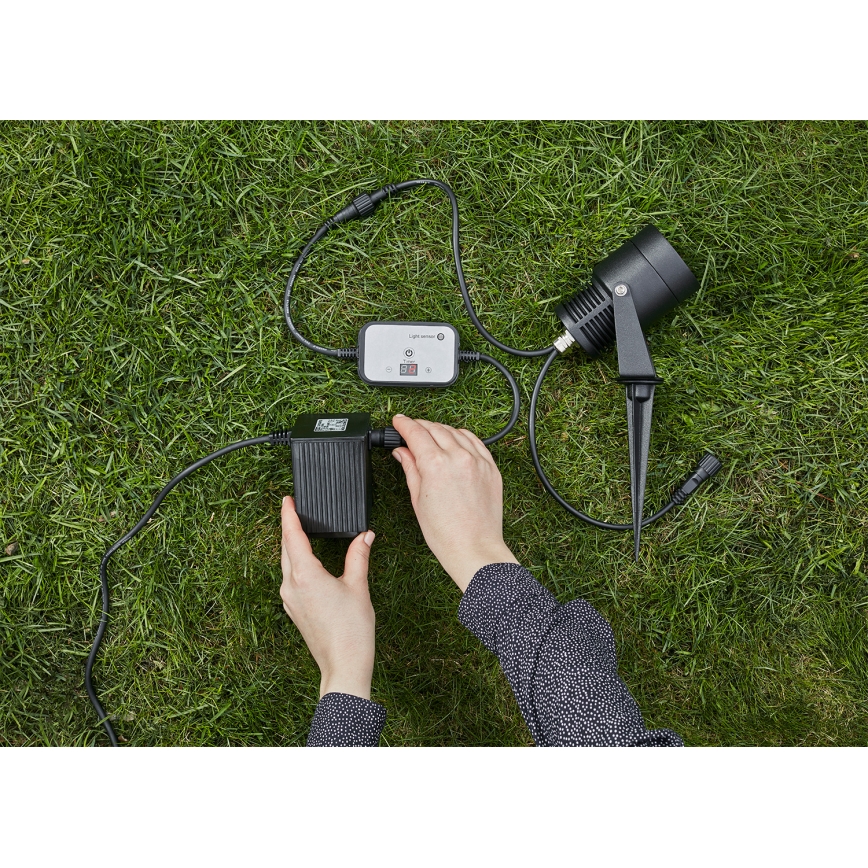 Markslöjd 106936 - Soumrakový senzor s časovačem GARDEN24 24V IP44