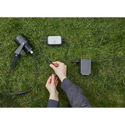 Markslöjd 106940 - Venkovní senzor pohybu a soumraku PIR GARDEN24 IP44 černá