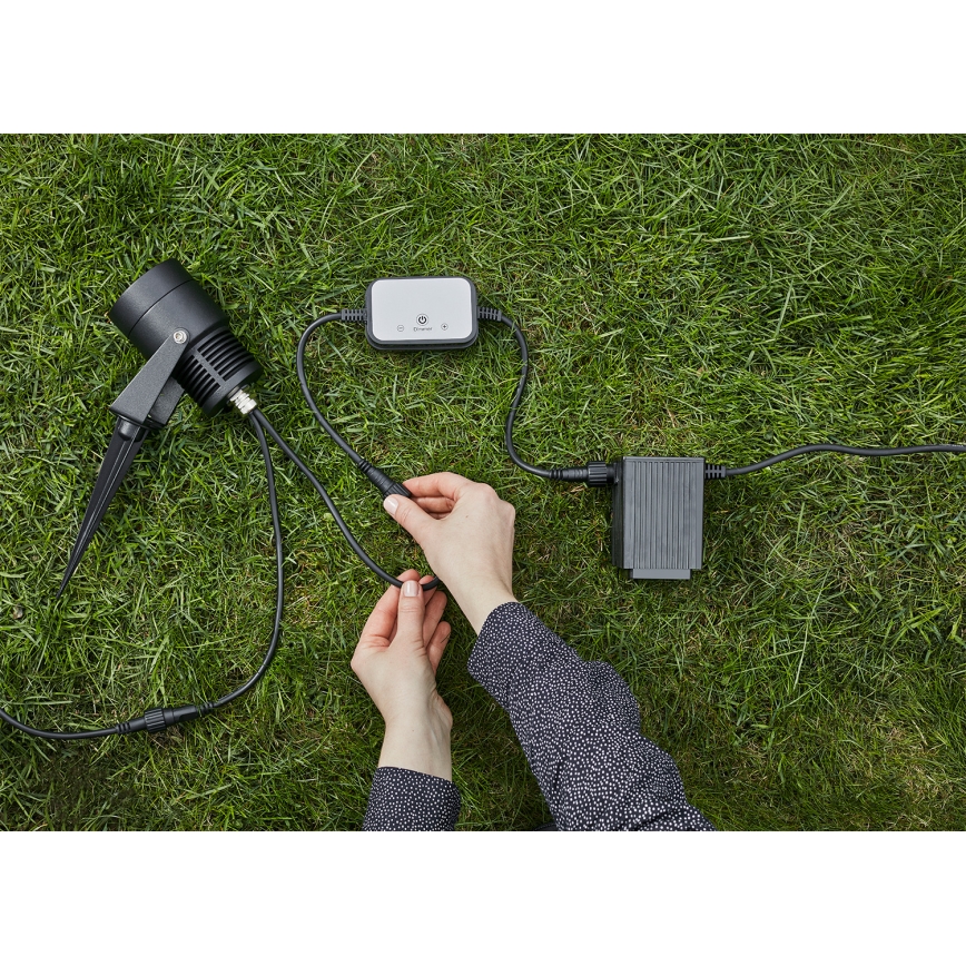 Markslöjd 106940 - Venkovní senzor pohybu a soumraku PIR GARDEN24 IP44 černá