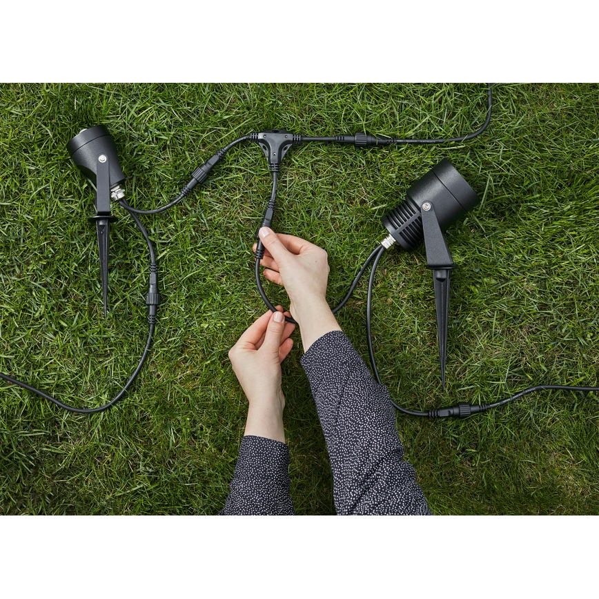 Markslöjd 106940 - Venkovní senzor pohybu a soumraku PIR GARDEN24 IP44 černá