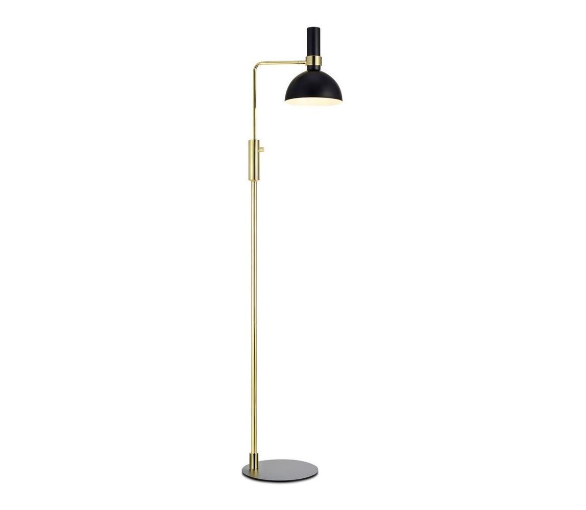 Markslöjd Markslöjd 106972 - Stmívatelná stojací lampa LARRY 1xE27/60W/230V černá/zlatá ML0181