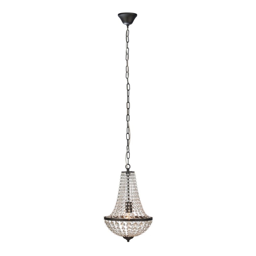 Markslöjd 107026 - Křišťálový lustr na řetězu GRÄNSÖ 1xE27/60W/230V