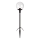 Markslöjd 107283 - LED Venkovní lampa GARDEN24 LED/3W/24V 81 cm IP44 černá/čirá