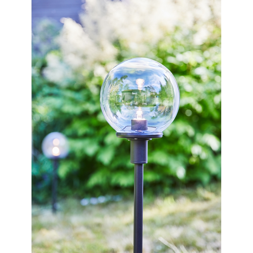 Markslöjd 107283 - LED Venkovní lampa GARDEN24 LED/3W/24V 81 cm IP44 černá/čirá