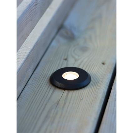 Markslöjd 107284 - LED Venkovní zápustné svítidlo GARDEN24 LED/0,8W/24V IP44 černá