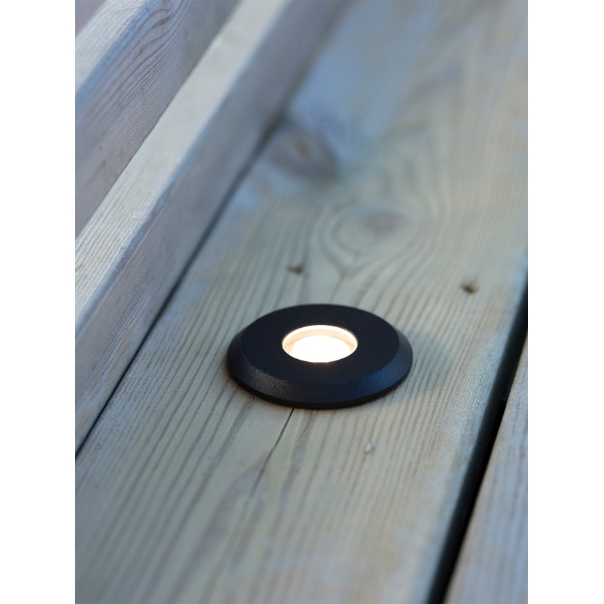 Markslöjd 107284 - LED Venkovní zápustné svítidlo GARDEN24 LED/0,8W/24V IP44 černá