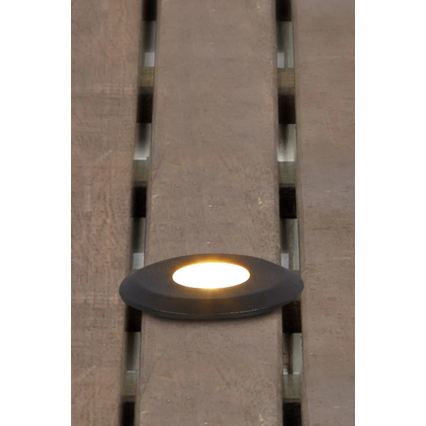 Markslöjd 107284 - LED Venkovní zápustné svítidlo GARDEN24 LED/0,8W/24V IP44 černá