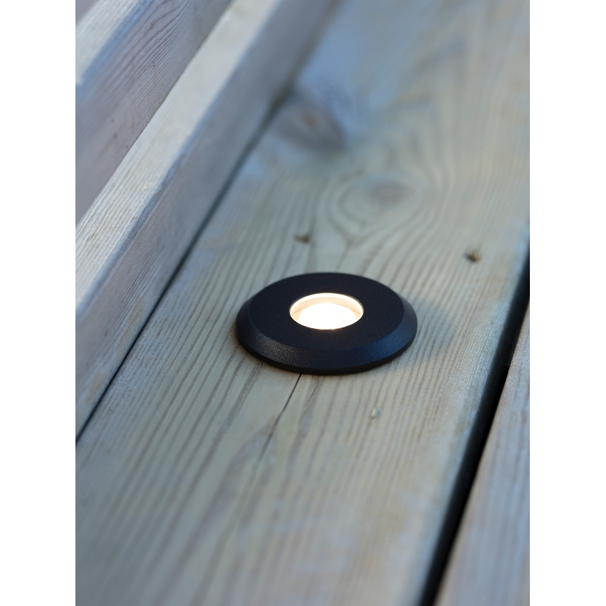 Markslöjd 107285 - LED Venkovní zápustné svítidlo GARDEN24 LED/3W/24V IP44 černá