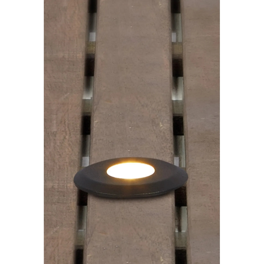Markslöjd 107285 - LED Venkovní zápustné svítidlo GARDEN24 LED/3W/24V IP44 černá