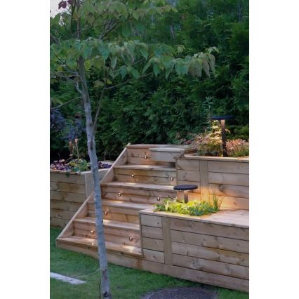 Markslöjd 107289 - LED Venkovní zápustné svítidlo GARDEN24 LED/0,8W/24V IP44 černá