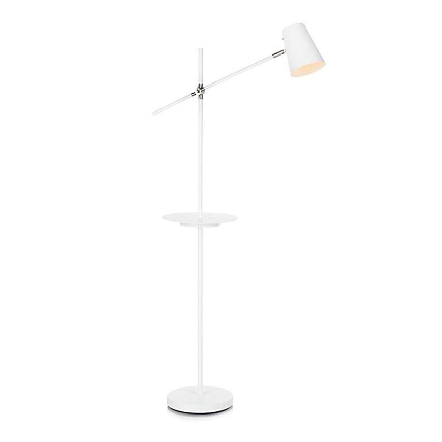 Markslöjd 107308 - Stojací lampa s USB LINEAR 1xE14/40W/230V