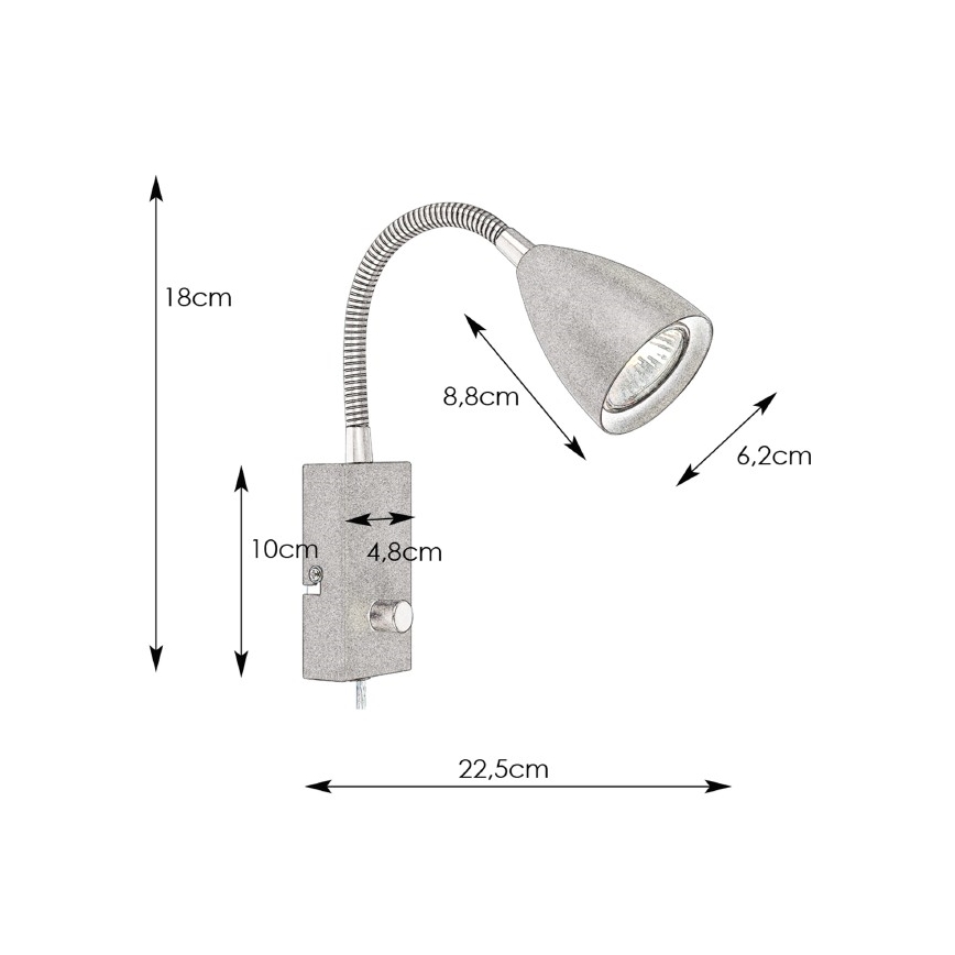 Markslöjd 107409 - Stmívatelné nástěnné svítidlo CIRO 1xGU10/7W/230V