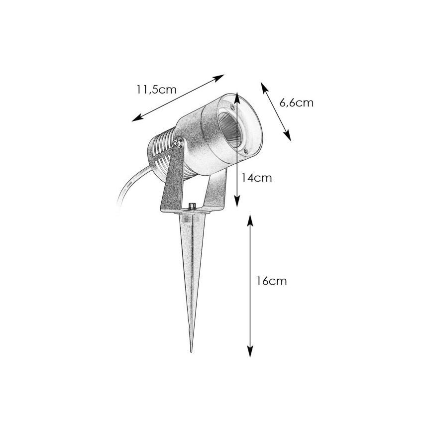 Markslöjd 107713 - LED Venkovní lampa GARDEN24 LED/3W/24V IP44 matný chrom
