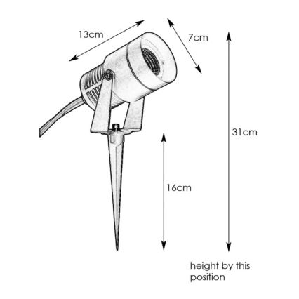 Markslöjd 107714 - LED Venkovní lampa GARDEN24 LED/6W/24V IP44 matný chrom