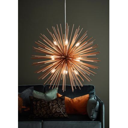 Markslöjd 107752 - Lustr na lanku SOLEIL 12xE14/20W/260V rose gold