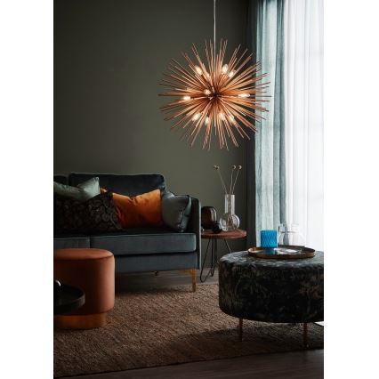 Markslöjd 107752 - Lustr na lanku SOLEIL 12xE14/20W/260V rose gold