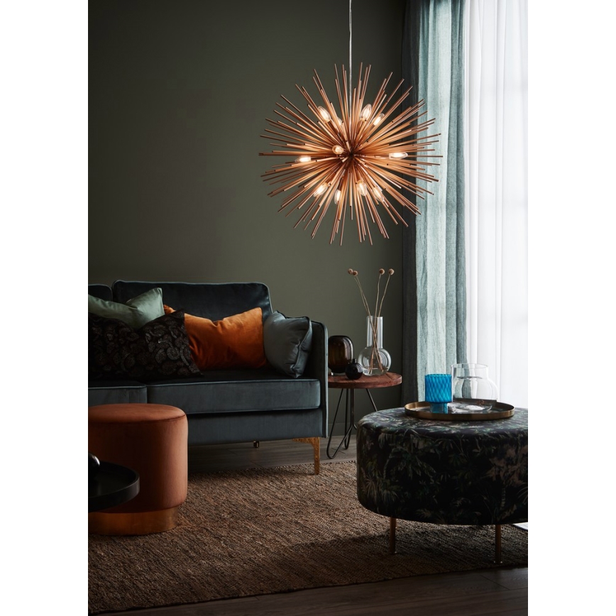 Markslöjd 107752 - Lustr na lanku SOLEIL 12xE14/20W/260V rose gold