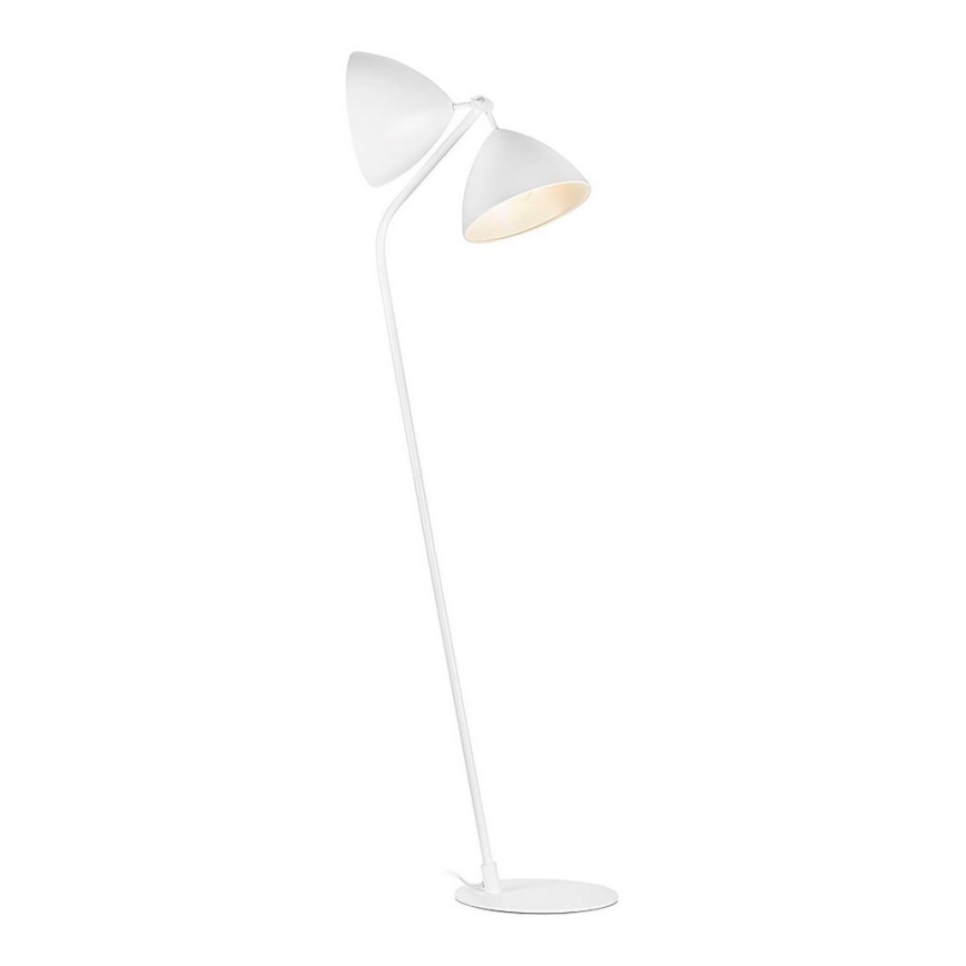 Markslöjd 107769 - Stmívatelná stojací lampa DAGMAR 2xE27/40W/230V bílá