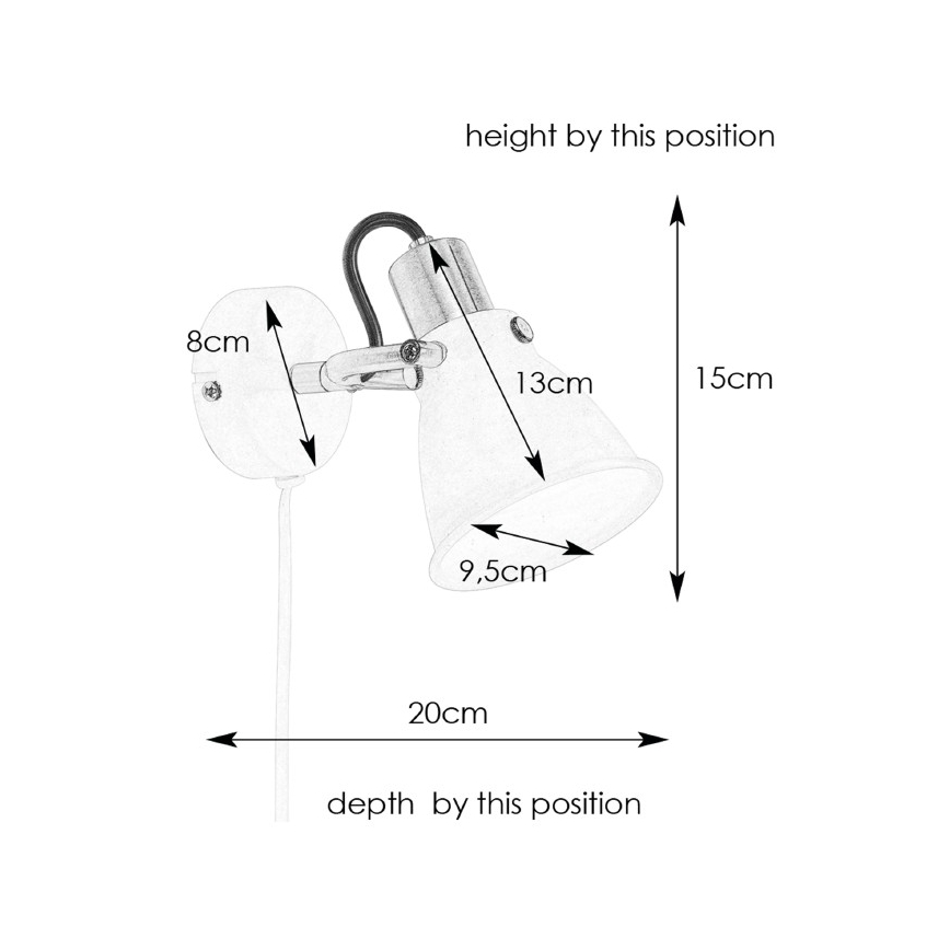 Markslöjd 107857 - Nástěnné bodové svítidlo ALTON 1xE14/40W/230V