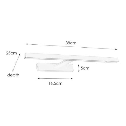 Markslöjd 107865 - LED Koupelnové osvětlení zrcadla NEPTUNUS LED/6W/230V IP44