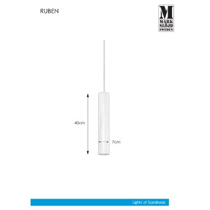 Markslöjd 107880 - Lustr do zásuvky RUBEN 1xGU10/35W/230V