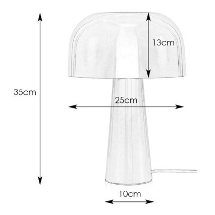 Markslöjd 107935 - Stolní lampa BLANCA 1xE14/25W/230V