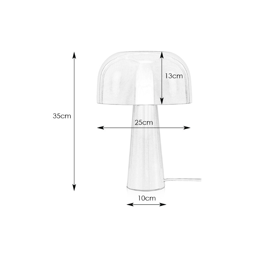 Markslöjd 107935 - Stolní lampa BLANCA 1xE14/25W/230V