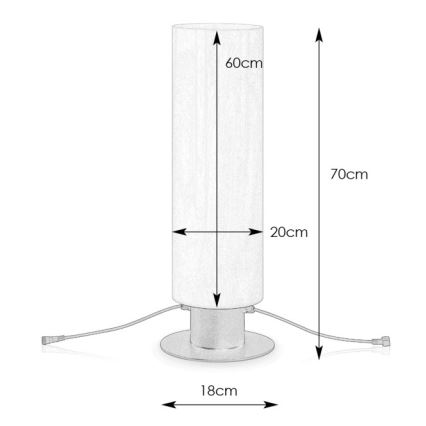 Markslöjd 107985 - LED Venkovní lampa GARDEN24 LED/12W/24V 70 cm IP44 černá